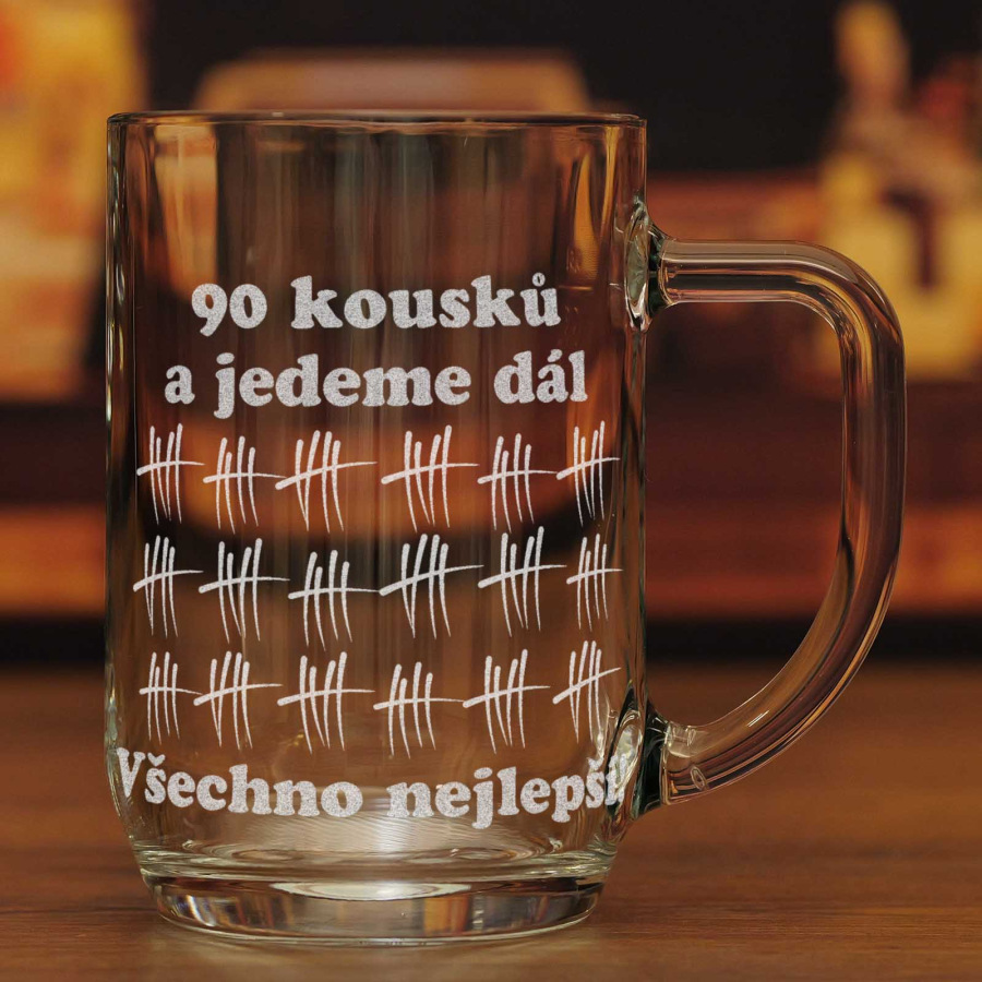 Půllitr pro pivaře k 90. narozeninám