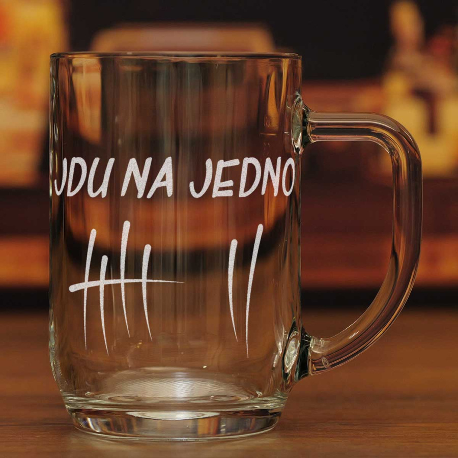 Půllitr Jdu na jedno