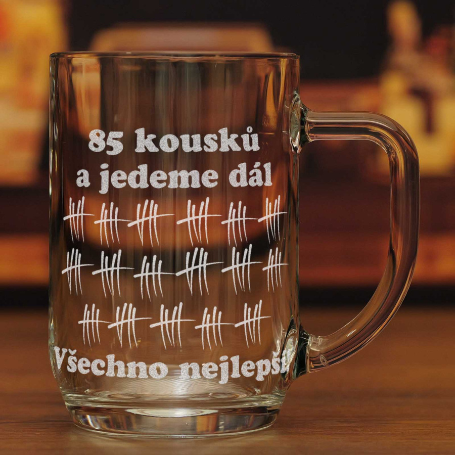 Půllitr pro pivaře k 85. narozeninám