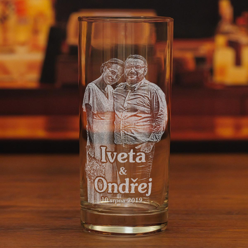 Sklenice 0,5 l s fotkou na přání