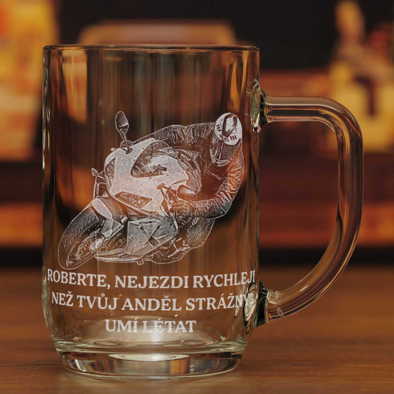 Dárek pro motorkáře - půllitr s fotkou 2