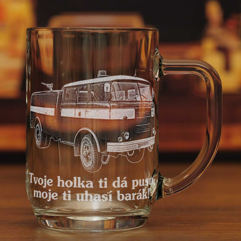 Dárek pro hasiče - půllitr s fotkou 1