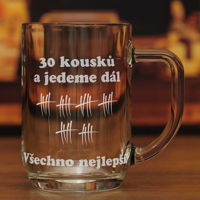 Půllitr pro pivaře k 30. narozeninám