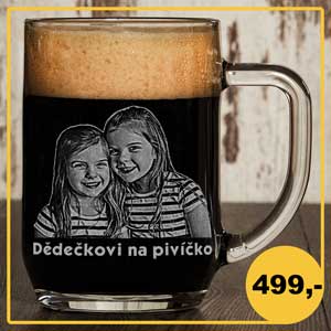 Půllitr pro dědu s fotkou - Pijáci.cz