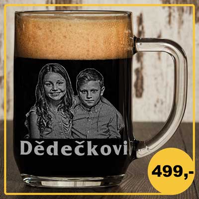 Dárkový půllitr s fotografií pro dědečka - Pijáci.cz