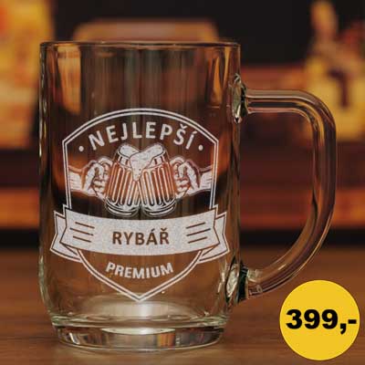 Originální dárkový půllitr pro rybáře